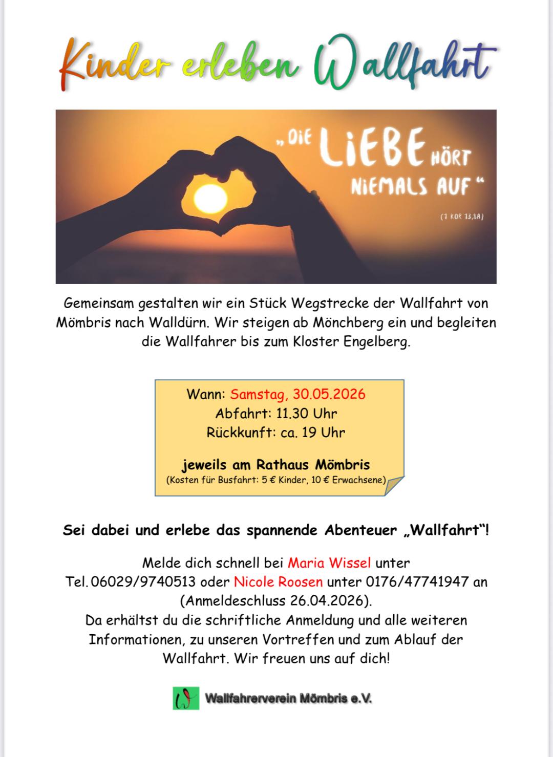 Kinderwallfahrt Flyer